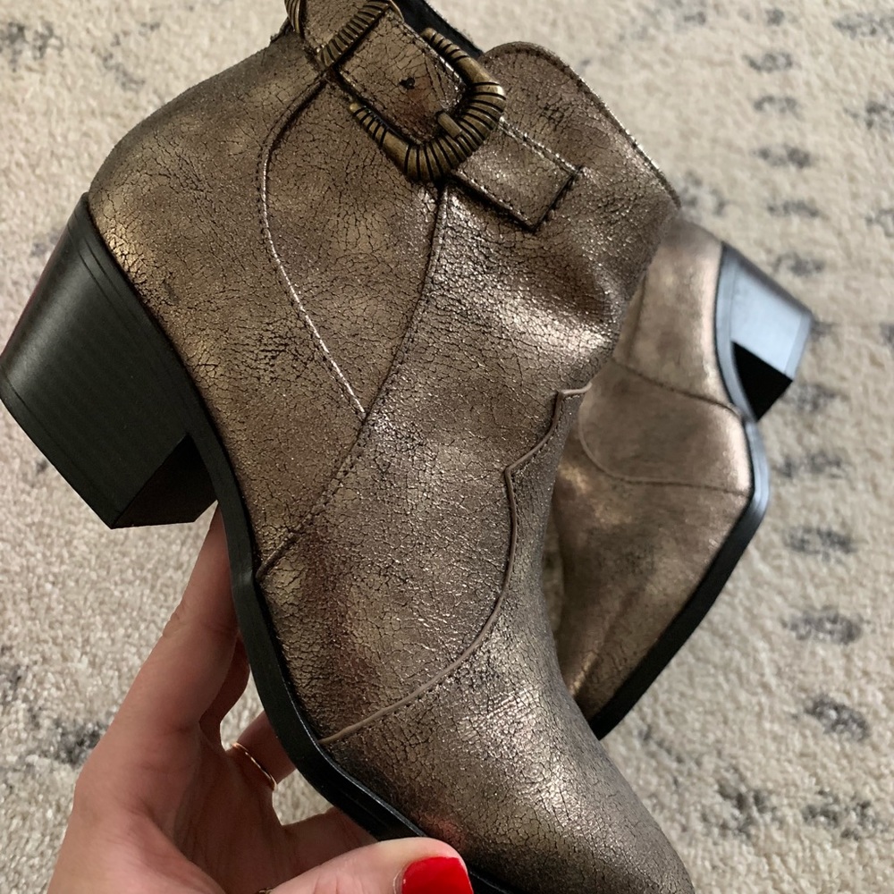 Champagne Gold Booties